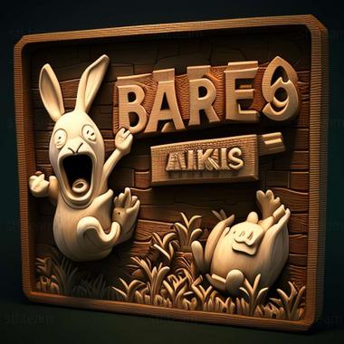 3D model Rabbids Alive  Kicking game (STL)